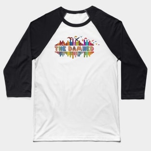 Tone Color Wave With Name-The Damned Baseball T-Shirt